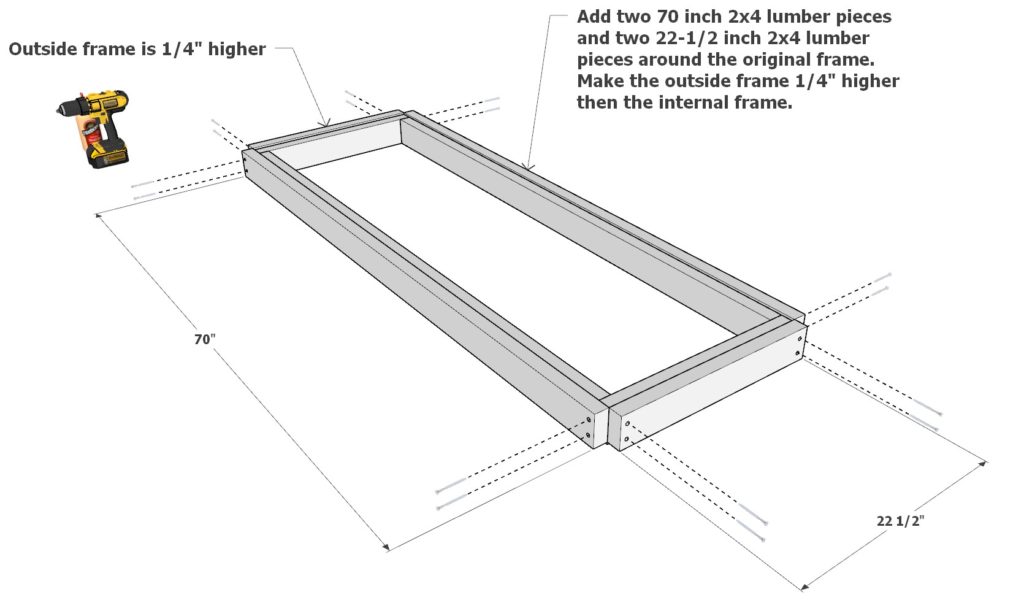 DIY lounge frame constructions