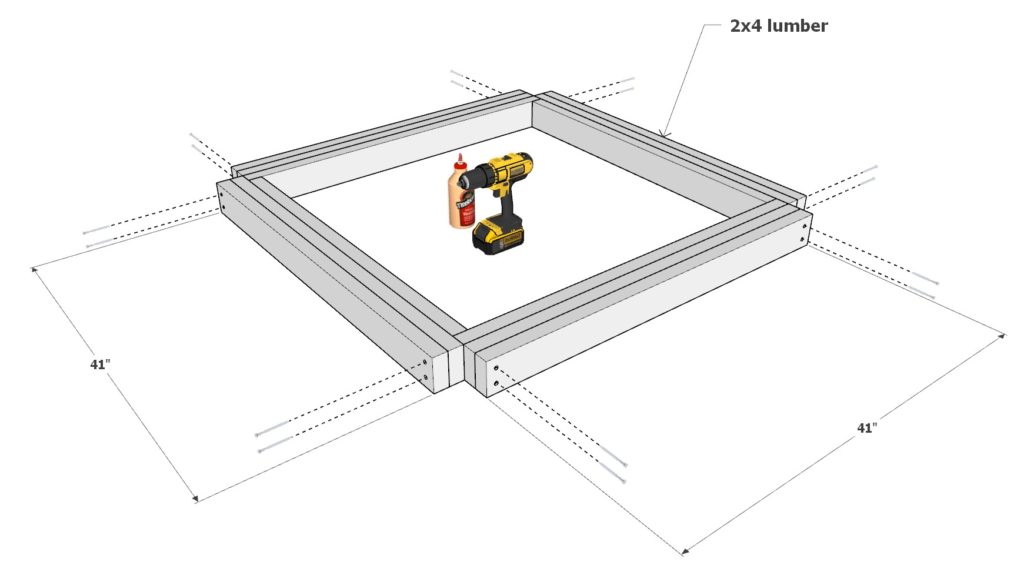 diy picnic table frame construction