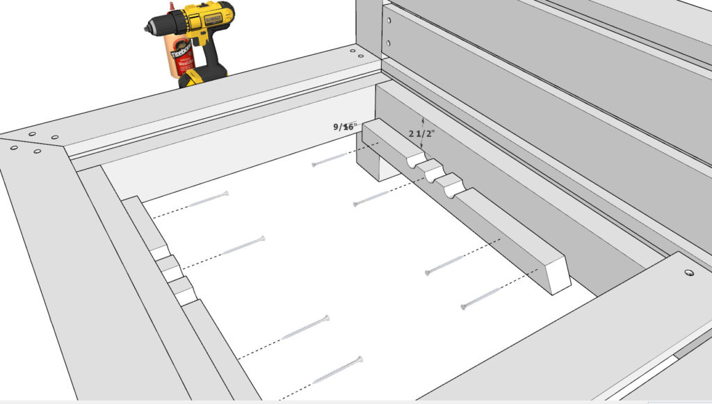 Adding the stopper grooves to back rest support