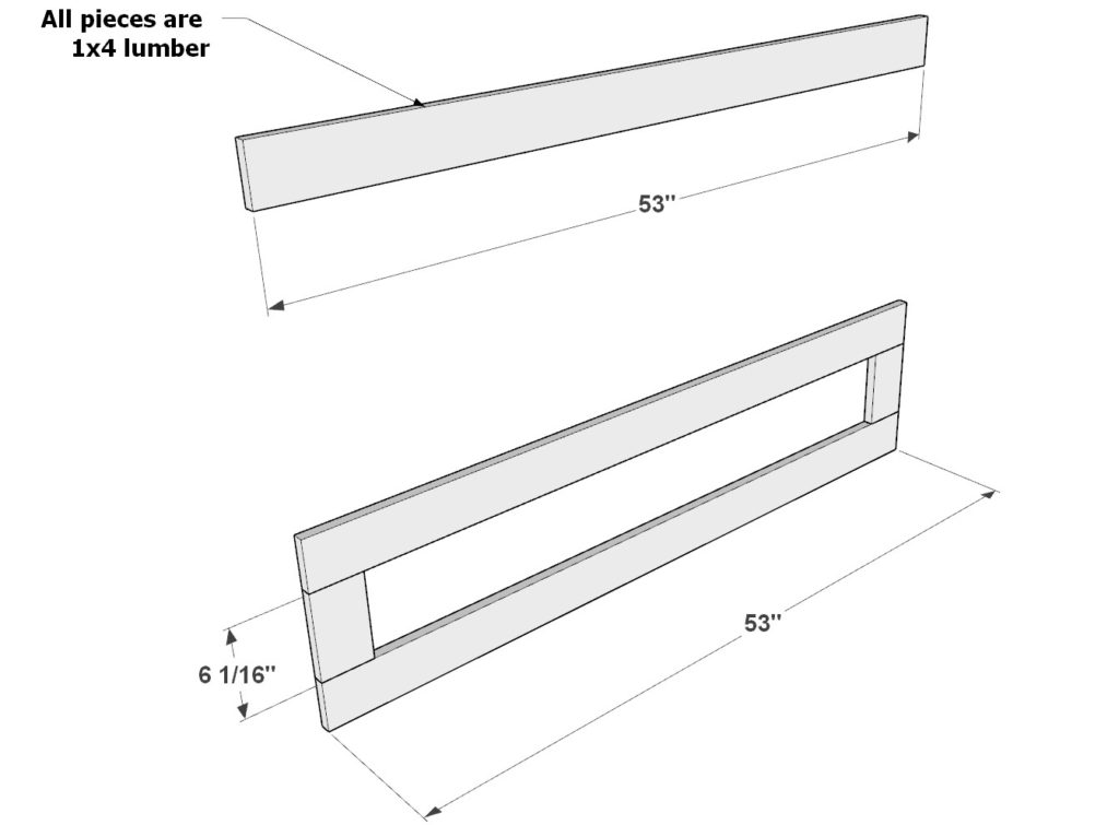 Adding trim around the headboard