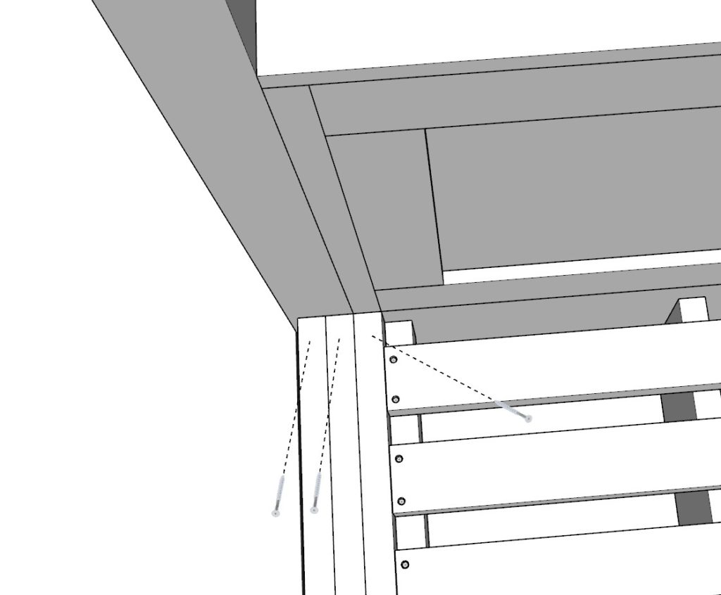 Adding screws to bed frame