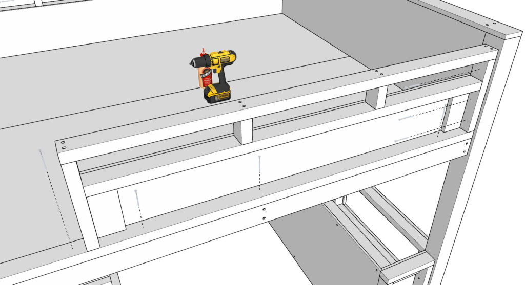 Adding headboard , base board, and side rails to DIY loft bed