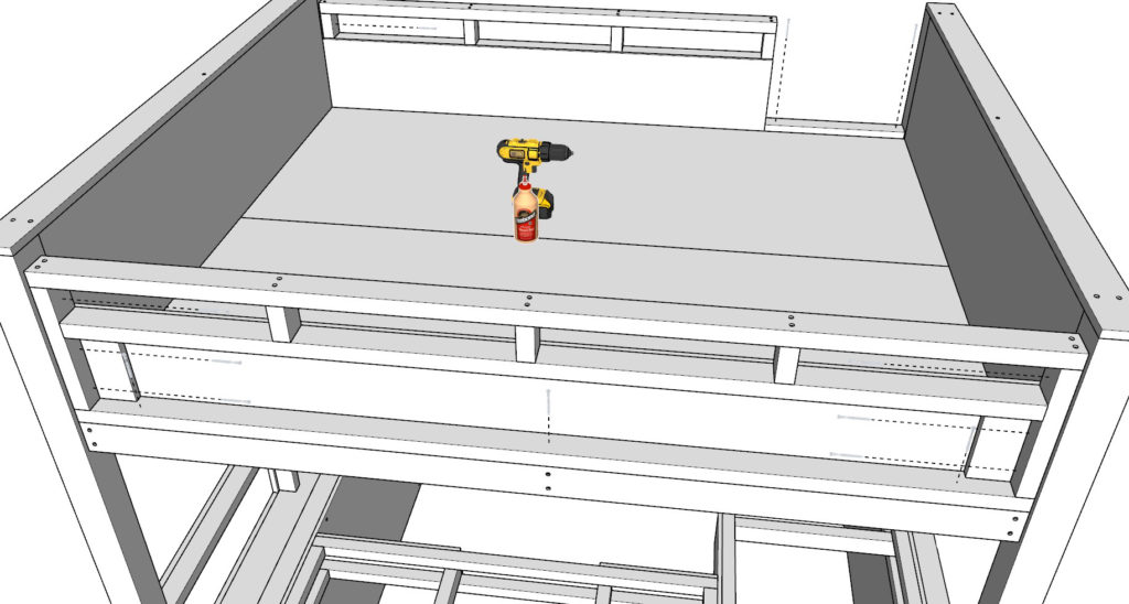 Adding headboard , base board, and side rails to DIY loft bed