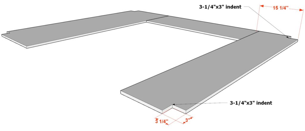 Adding plywood desk sheets to loft bed table top