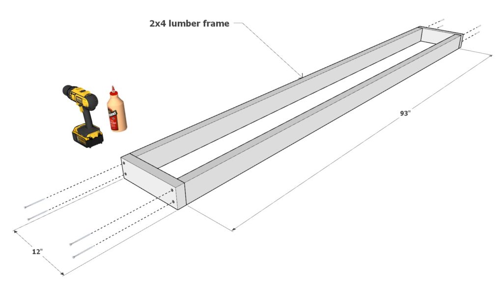 Garden stand frame construction