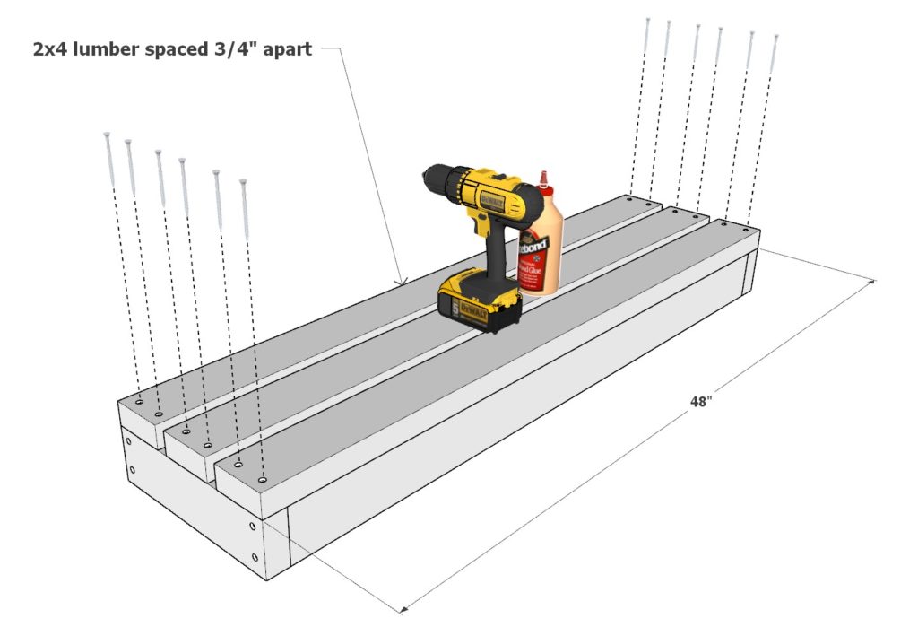 Garden stand frame construction