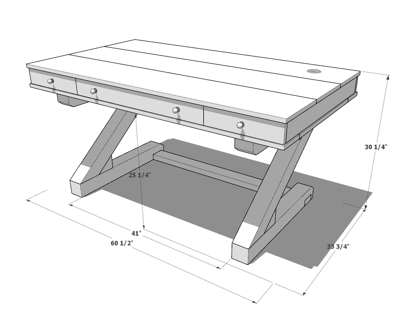DIY Wooden Desk Plan: A Step-by-Step Guide to Build a Modern Executive Desk  - DIY projects plans