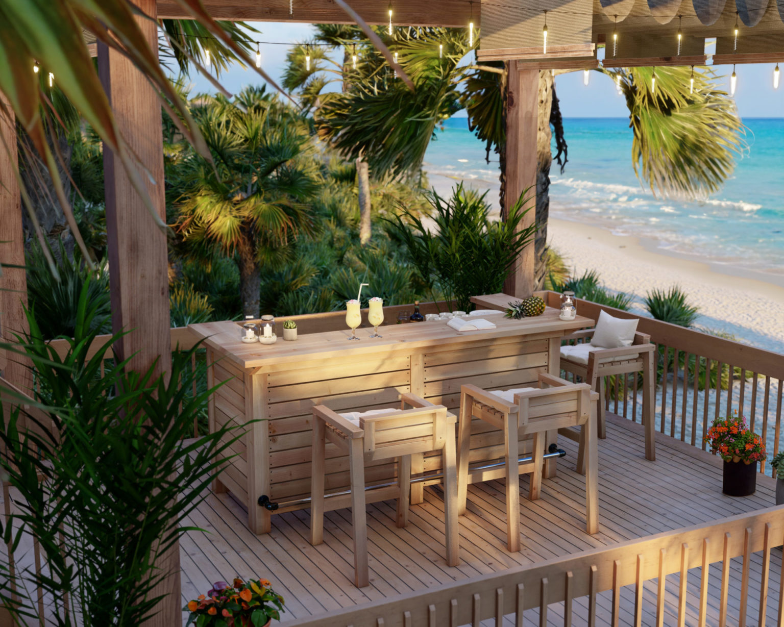 DIY Wooden Outdoor Bar Plan, Digital Download, Step-by-Step PDF Guide