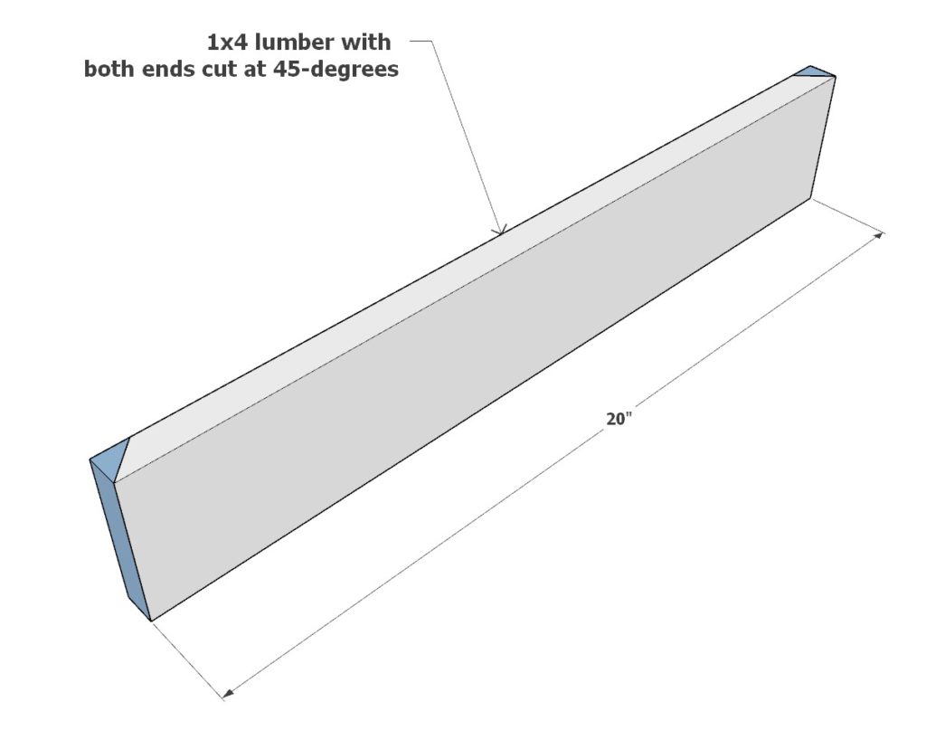 DIY queen bed frame components and cut list assembly