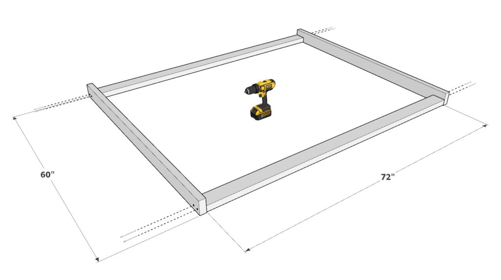 DIY fence frame construction