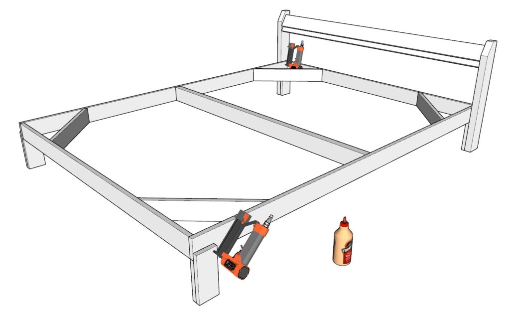 attaching headboard to queen bed