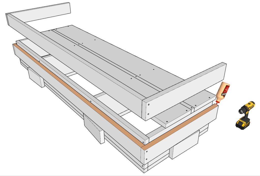 assembling the soda back rest