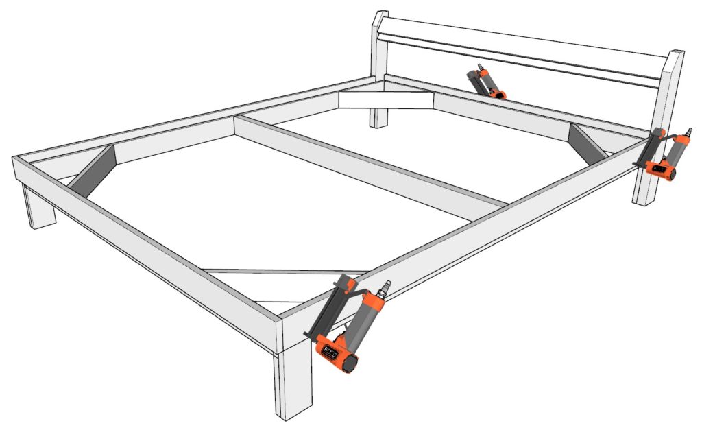 Adding mattress holder frame