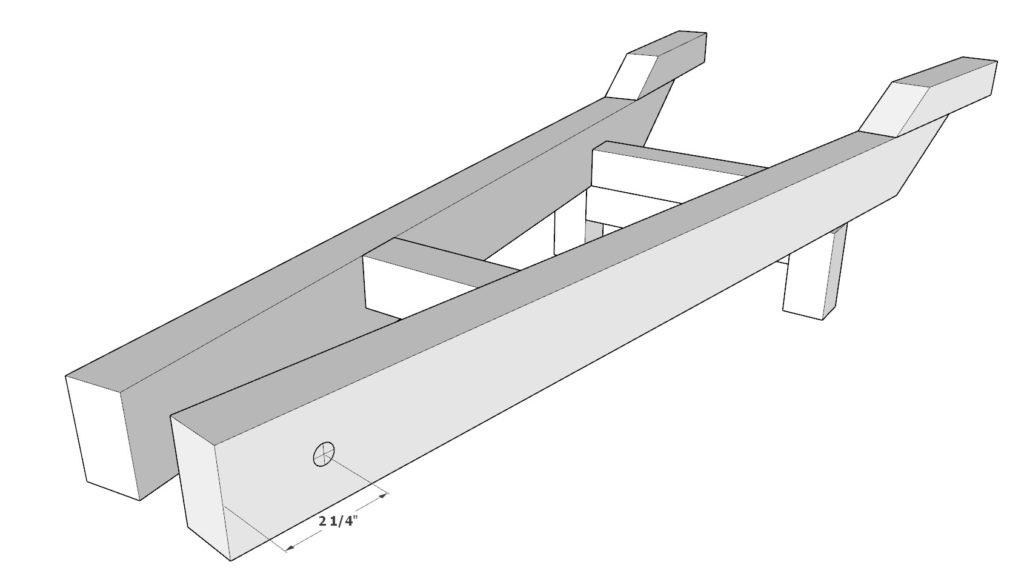 cutting out the wheelbarrow wheel