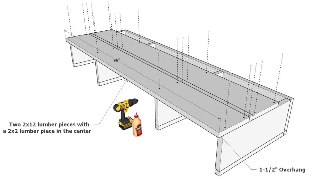 Modular Sofa base frame construction