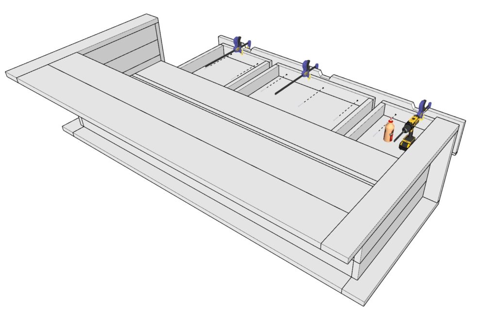 adding the face of the drawer