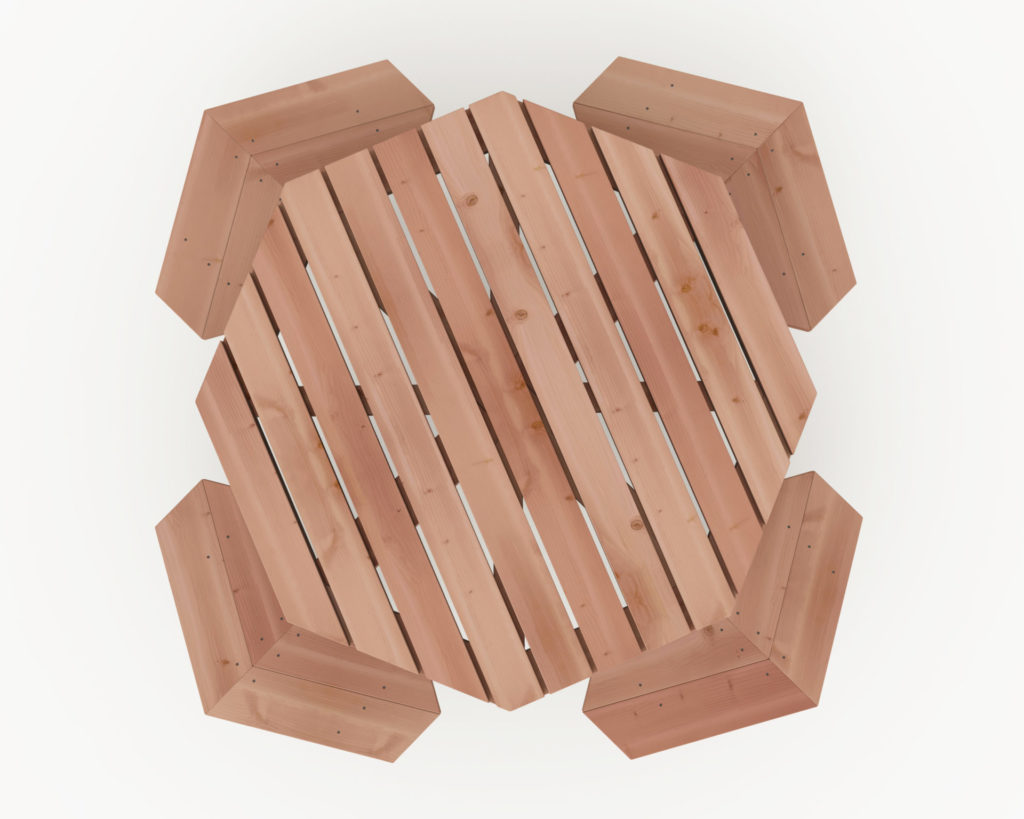 Ensemble Your Outdoor Space with a DIY Redwood Octagonal Picnic Table