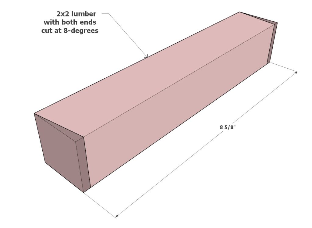 Adding the frame supports of the DIY wheelbarrow