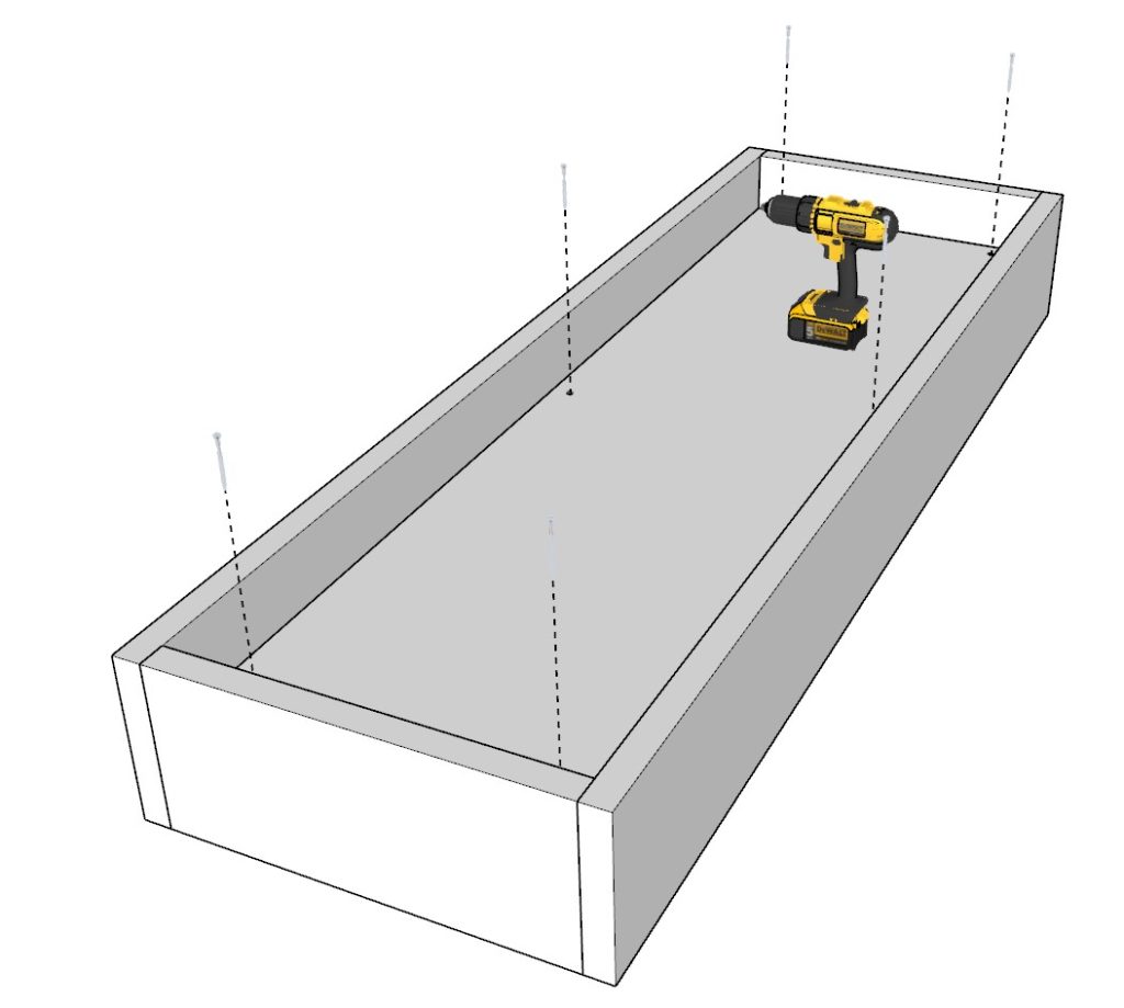 coffee table storage construction