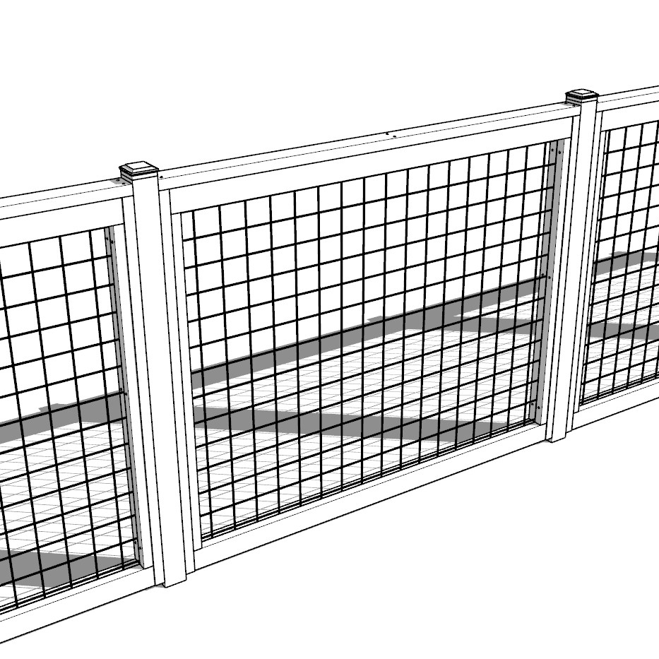 Custom Deer and Dog Fence Using Wild Hog Black Metal Panels