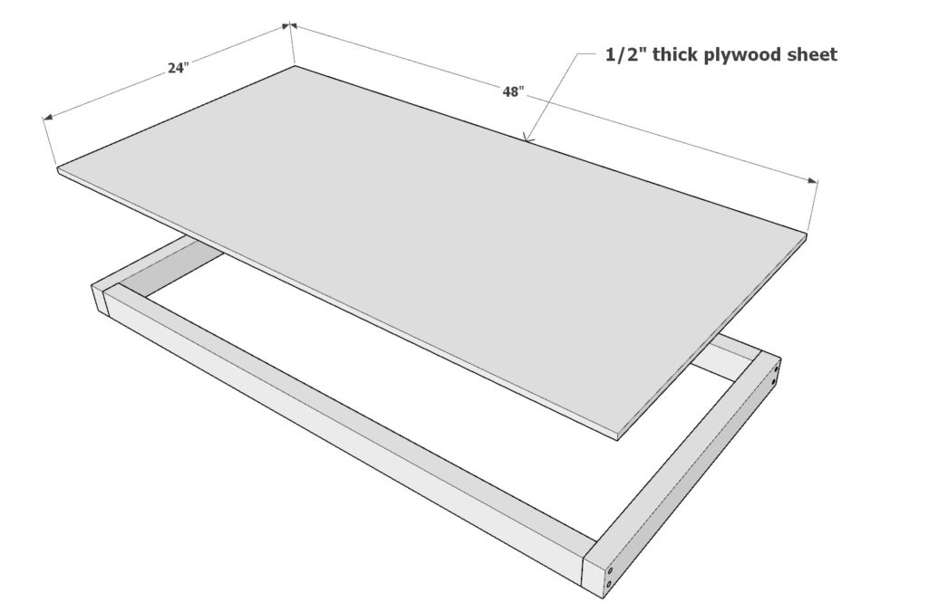 Adding plywood cut to DIY log cart base