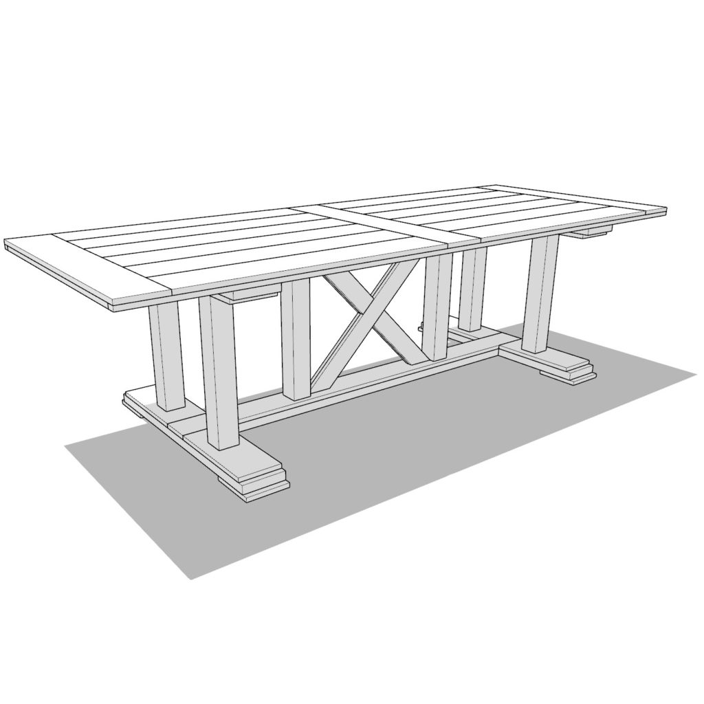 DIY farmhouse table