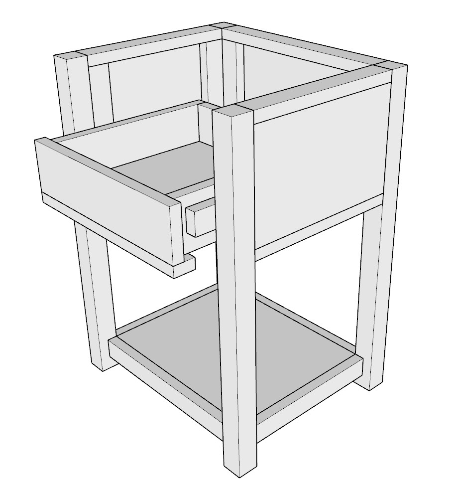 adding the first drawer to the drawer slide