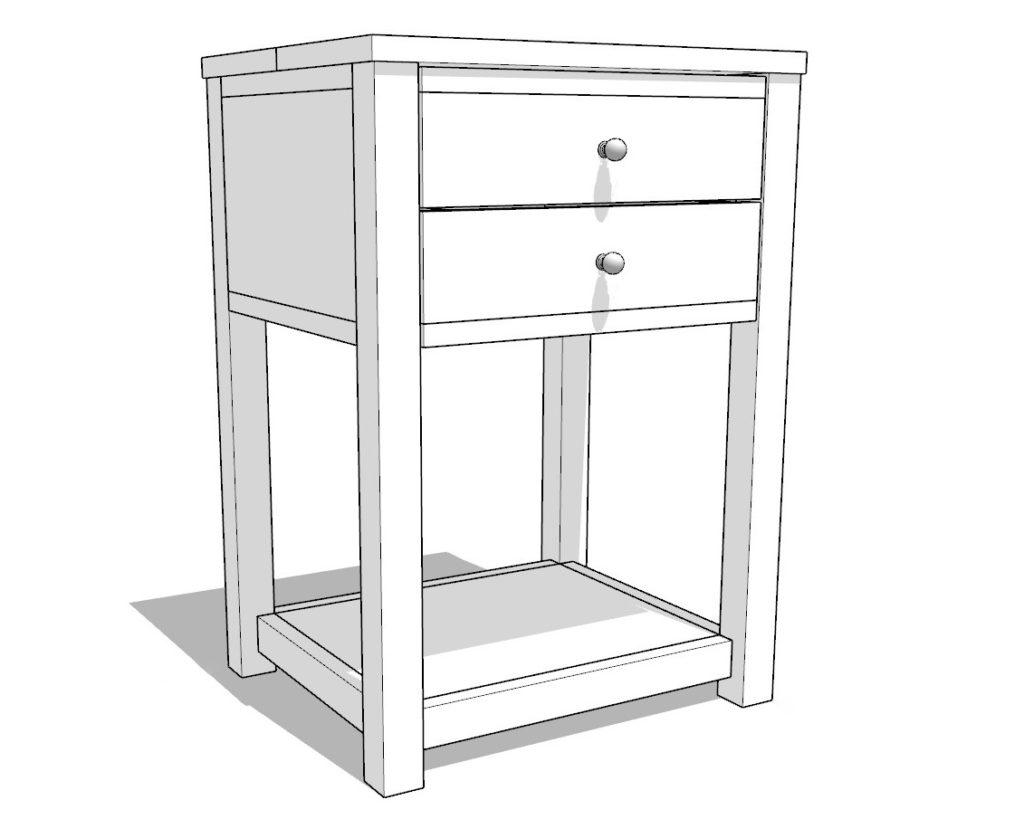 DIY nightstand plan