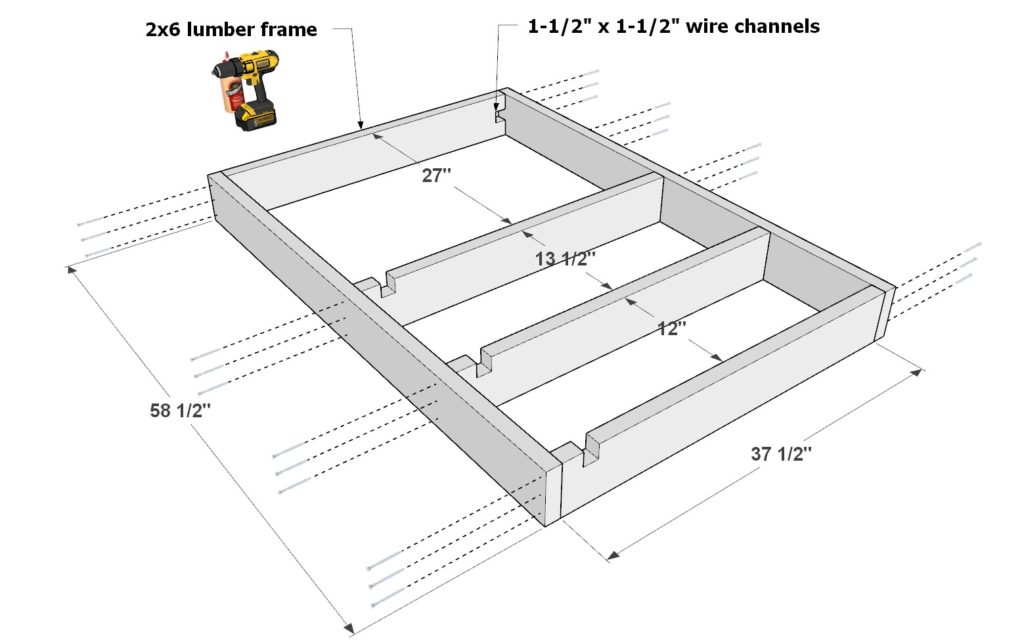 Building the DIY bar frame