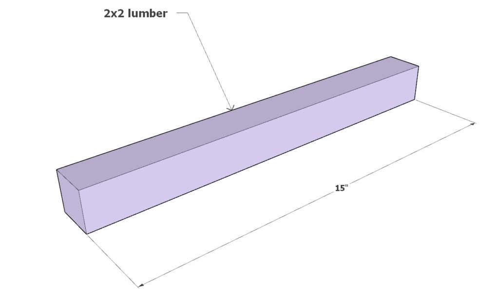 bar stool foot rest and back rest cut list