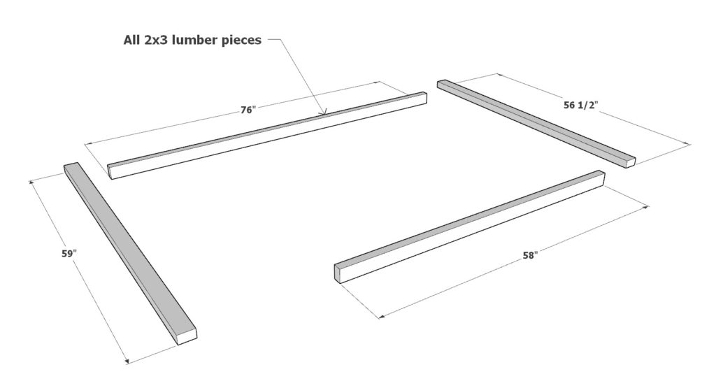 Loft bed railing installation