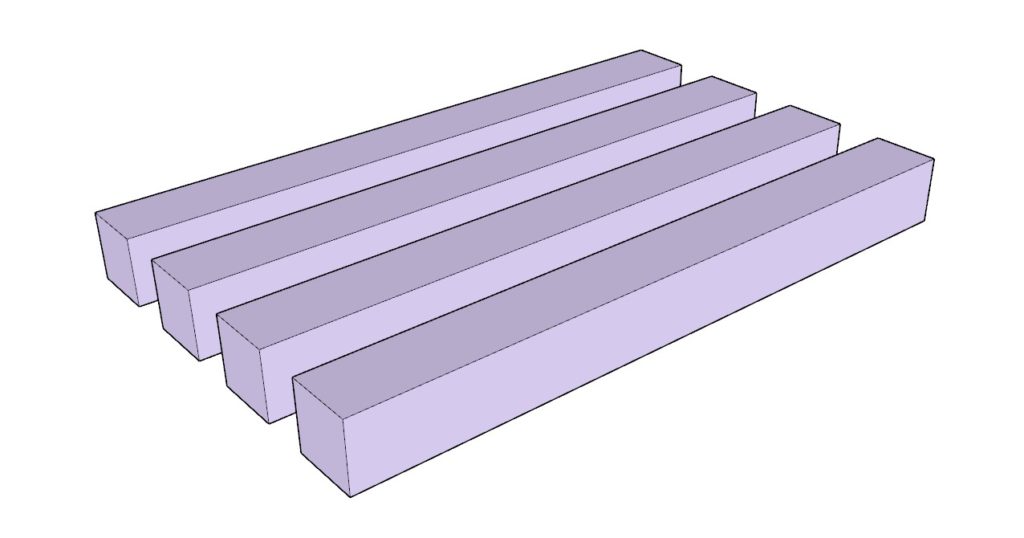 bar stool foot rest and back rest cut list