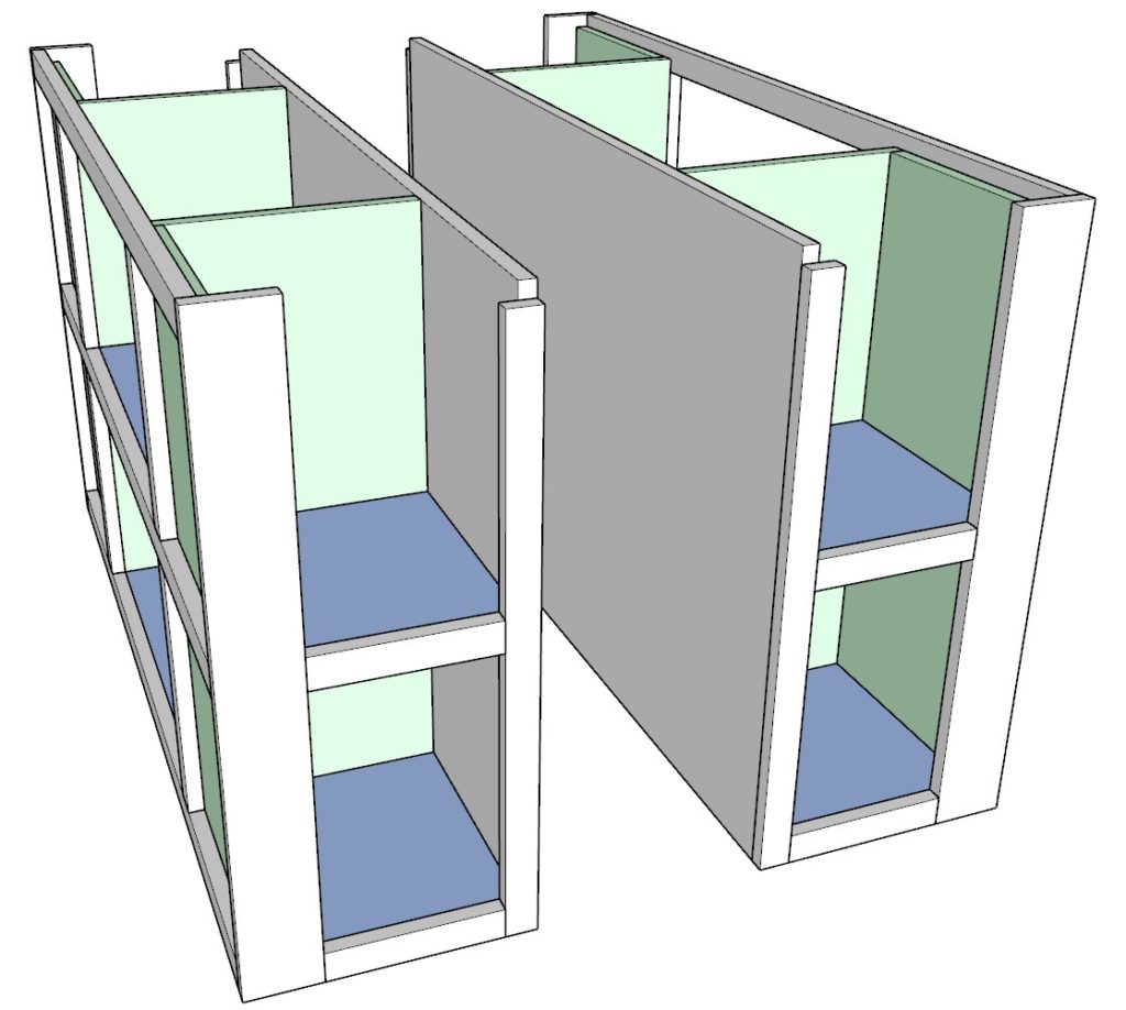 Making two identical cubie storage systems