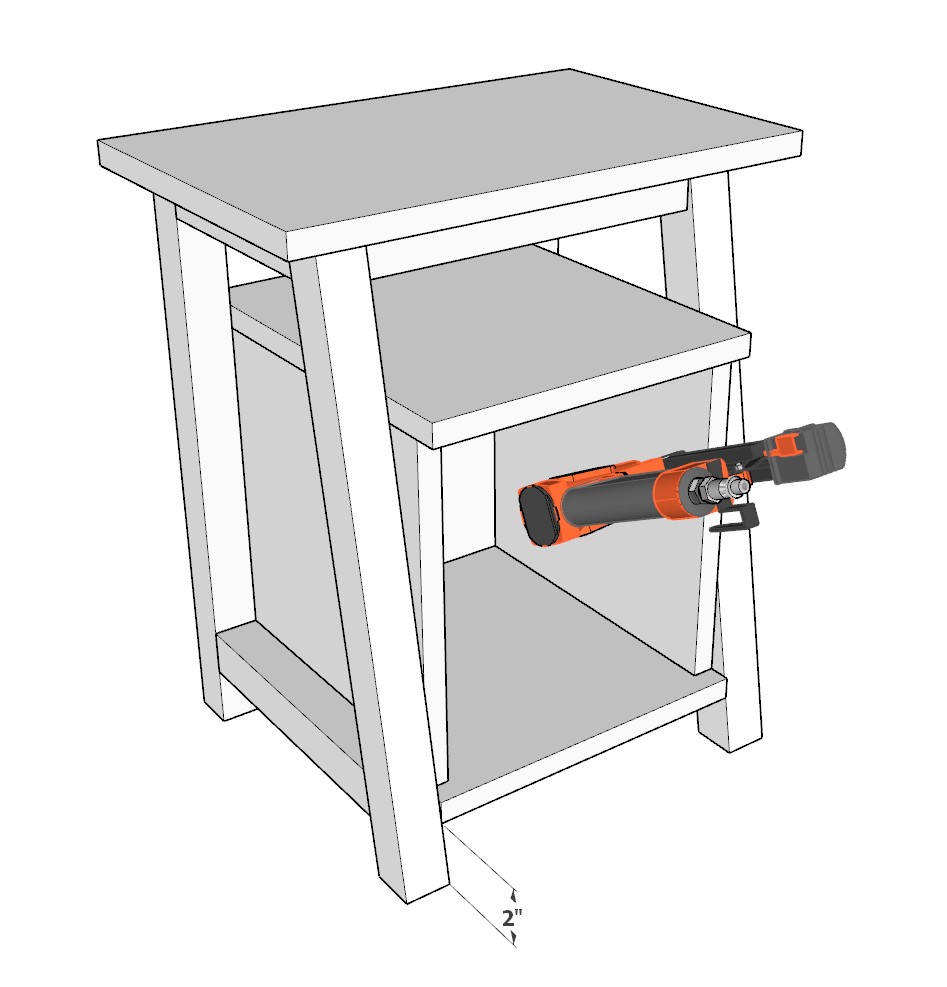 Adding drawer insert to nightstand