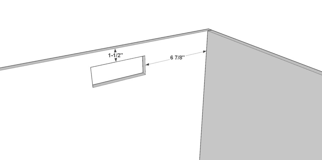 cutting out the outlet holes