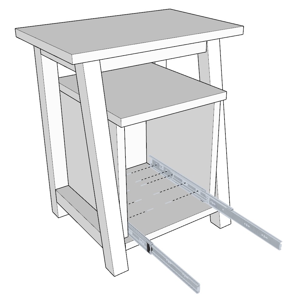 Adding drawer slides to drawer housing