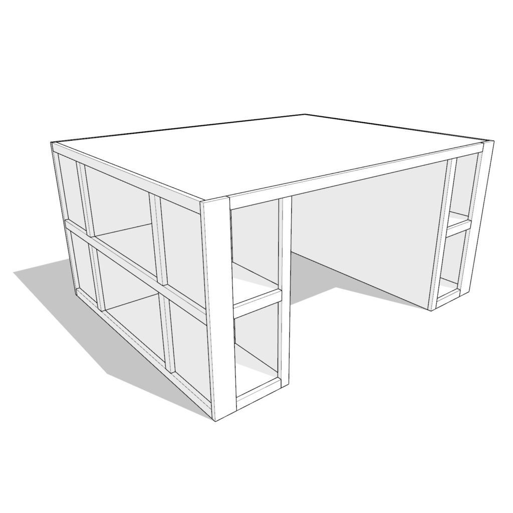 DIY craft table plan