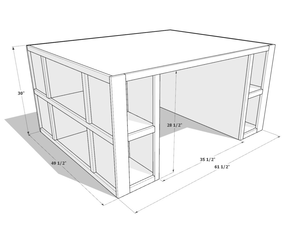 DIY craft table dimensions