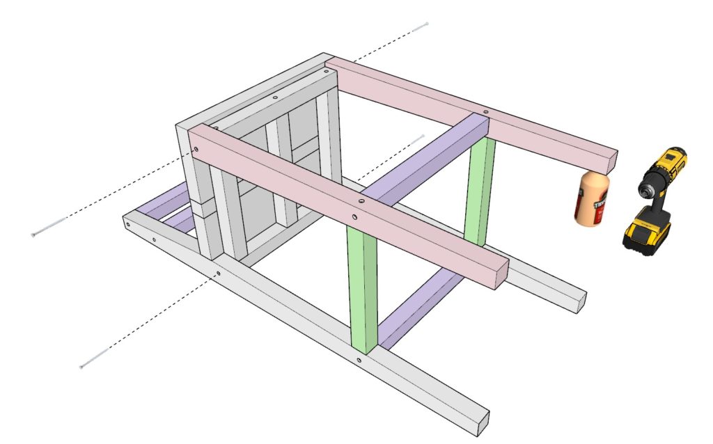 Adding the bar stool seating