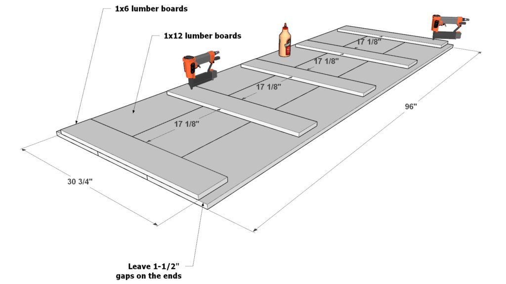 DIY table top assembly