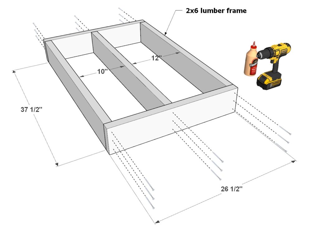 Building the DIY bar frame