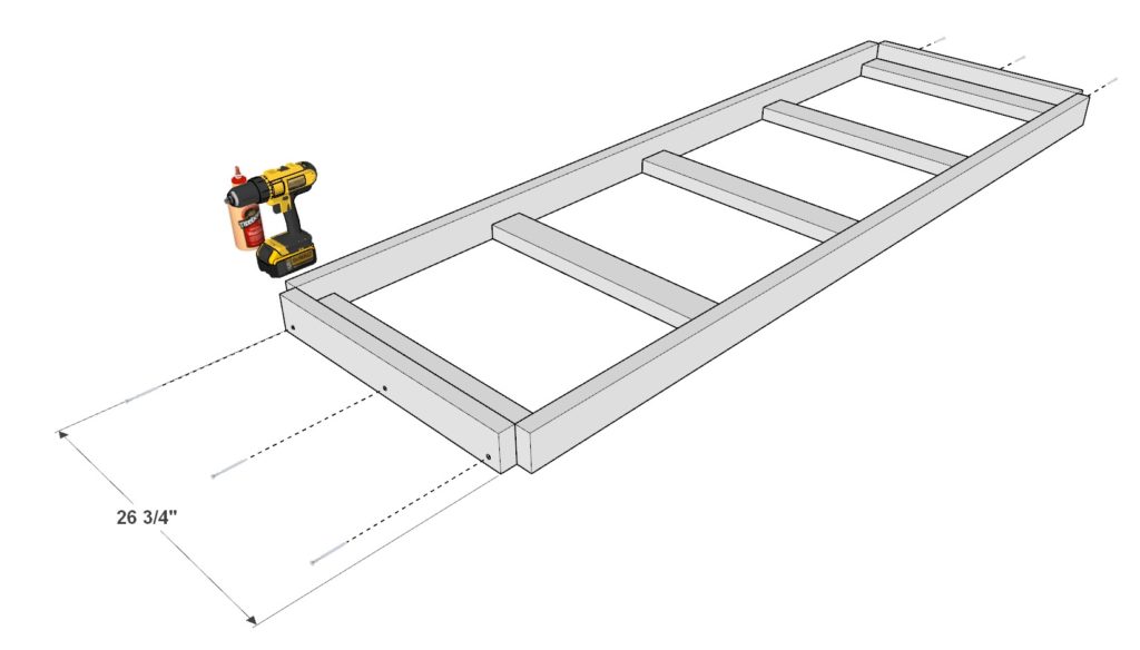 Dinning table frame assembly