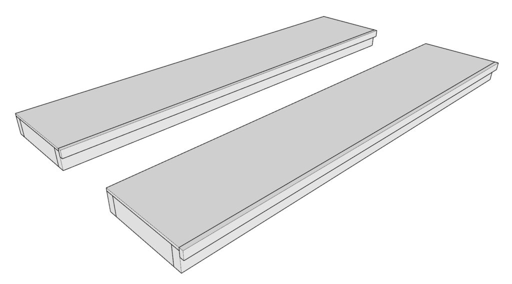 DIY bar shelf construction and assembly