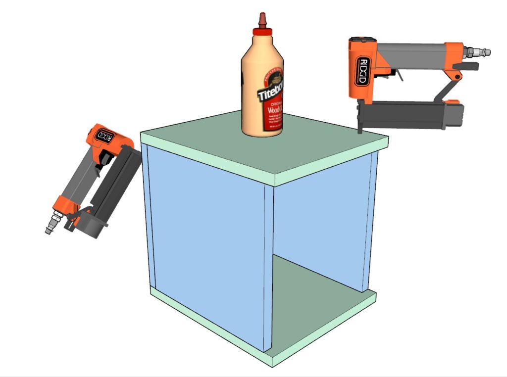 DIY nightstand drawer assembly