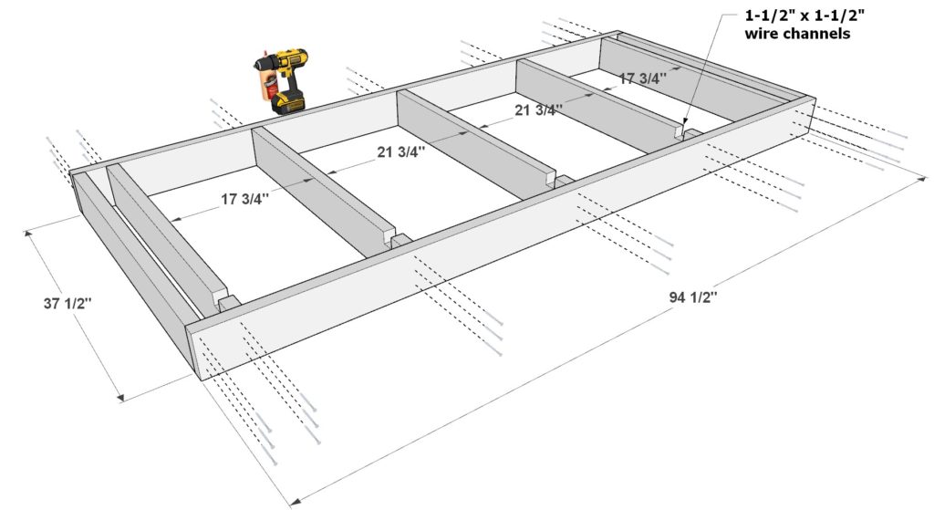 Building the DIY bar frame