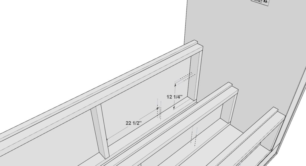 Bar shelf and working counter installation