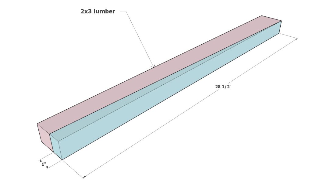 DIY bar stool front leg cut list