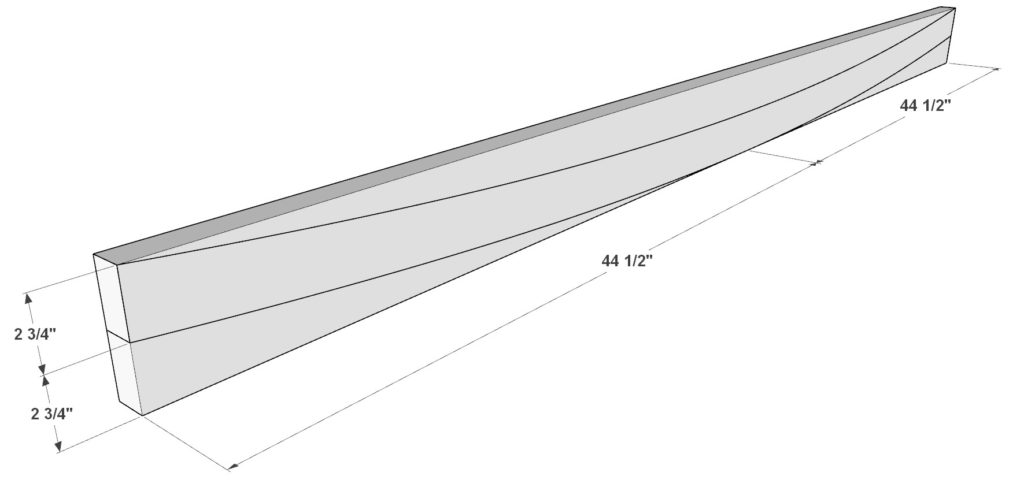 Dinning table reinforcement brace arch cut out process