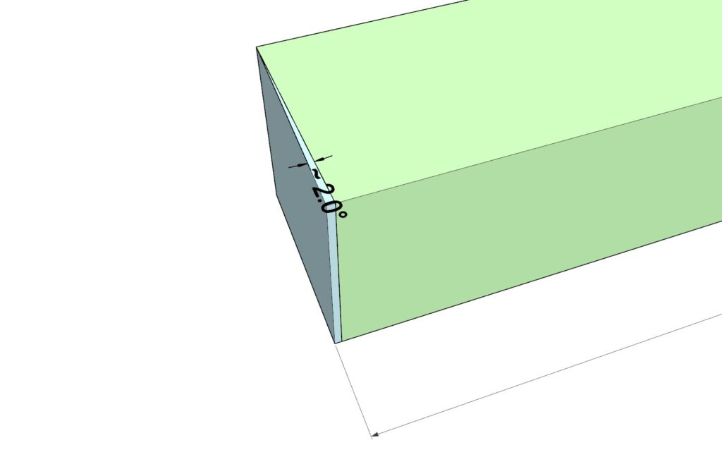 DIY bar stool side brace cut list