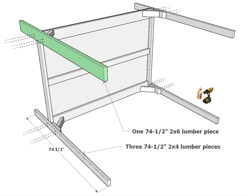 Loft bed leg construction and attachment